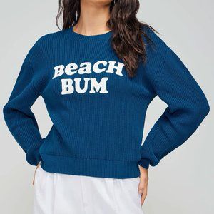 Wildfox Blue 'Beach Bum' Sweater